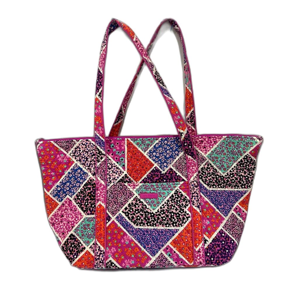 Vera Bradley Miller Travel Tote Storage Bag In "Modern Medley" Pattern
